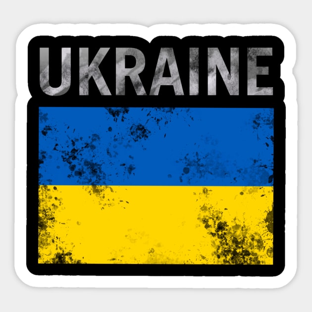 UKRAINE FLAG Sticker by DEMON LIMBS